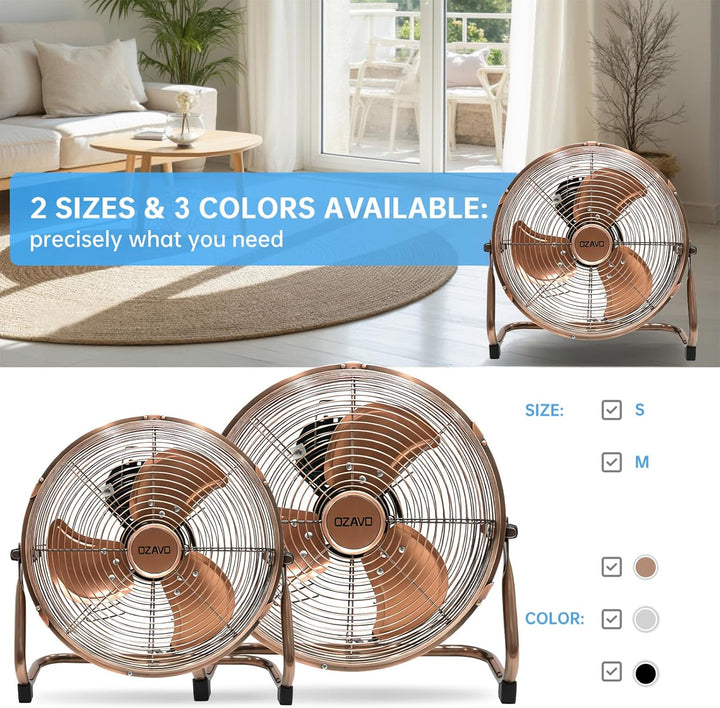 Standventilator, Windmaschine ⌀45 cm mit 3 Laufgeschwindigkeiten, Bodenventilator Power, Tischventil