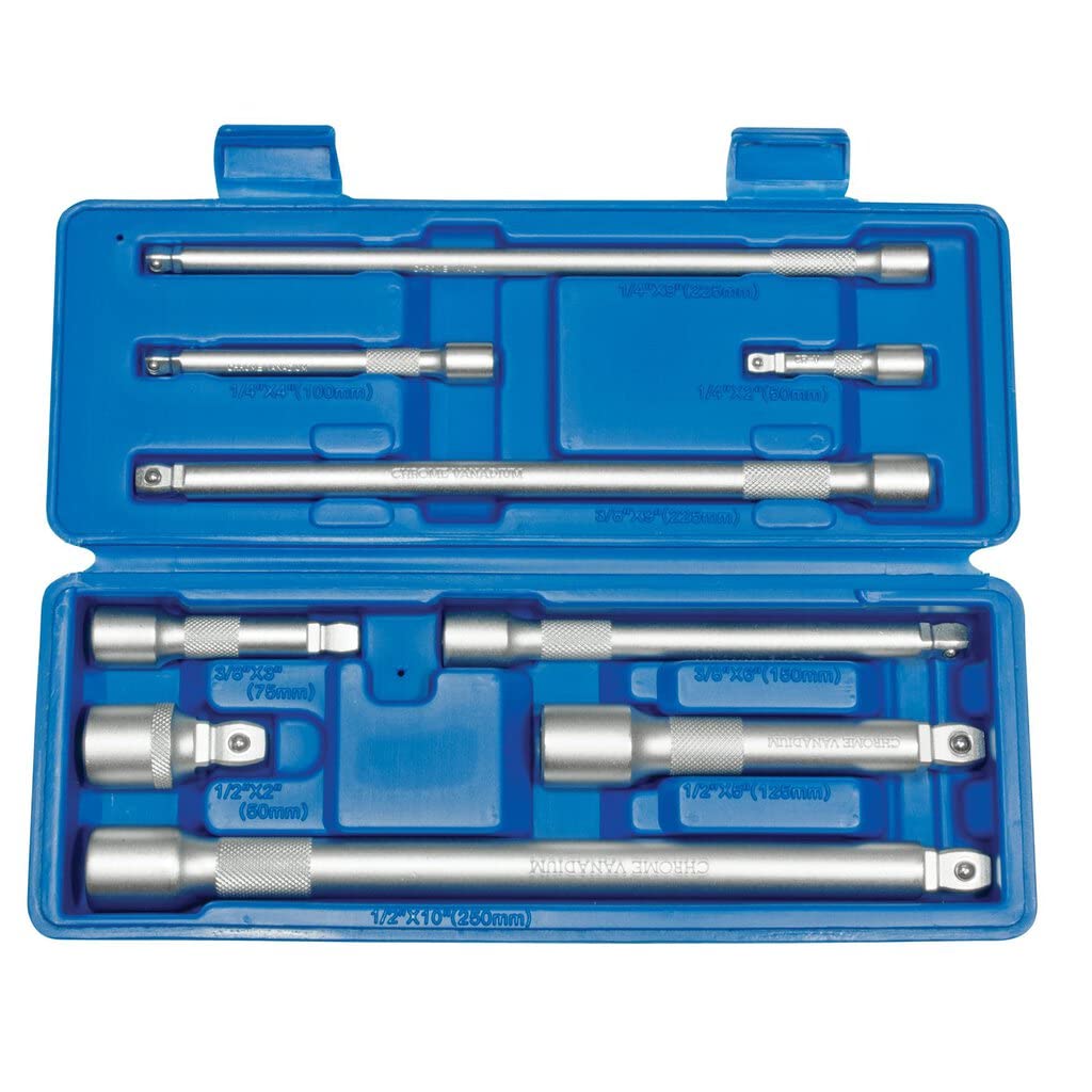 SW-Stahl 05985L Kippverlängerungssatz 1/4-3/8-1/2 Zoll I 50-250 mm Ratschenverlängerung I Kippvierka