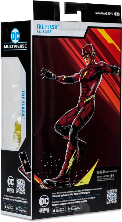 BANDAI - McFarlane Actionfigur DC Film The Flash, Batman-Anzug, Mehrfarbig, TM15516 Flash Batman-Kos