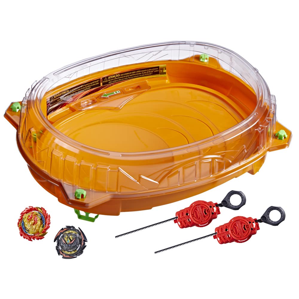 Hasbro Beyblade Burst QuadDrive Cosmic Vector Battle Set − Beystadium-Arena, 2 Kreisel und 2 Starter