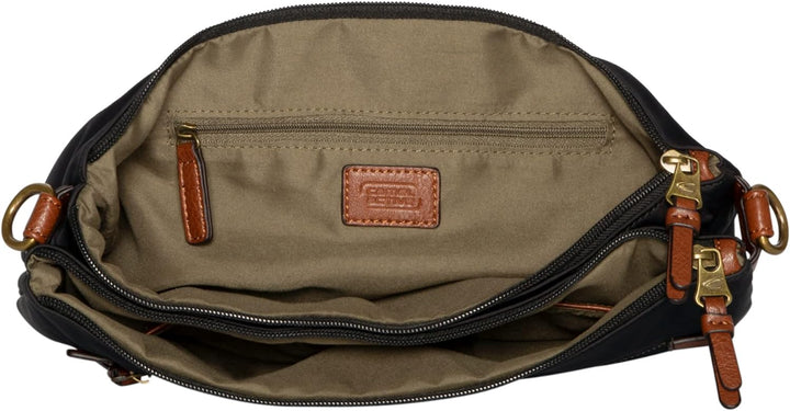 camel active bags Bari Damen Umhängetasche Crossbody Bag Mittelgross Schwarz Schwarz 33 x 6 x 25, Sc
