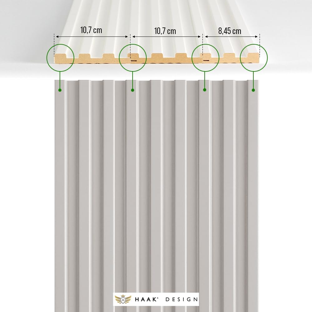 Abschlussleiste Desiwa 14er-Set in Sandbeige 10,7x130 cm Pastellfarbe Pastell Paneele 14er Set Absch
