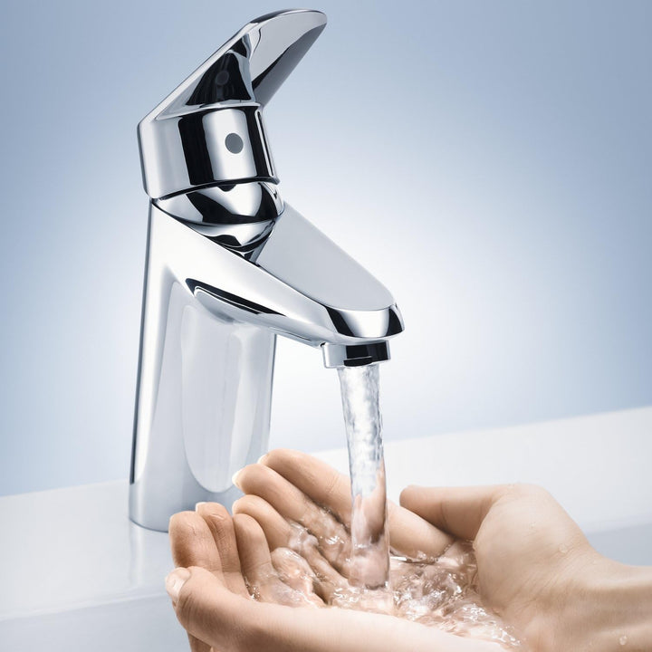 Grohe Eurodisc C Einhand-Waschtischbatterie mit Energieparfunktion, 2338420E, Silber