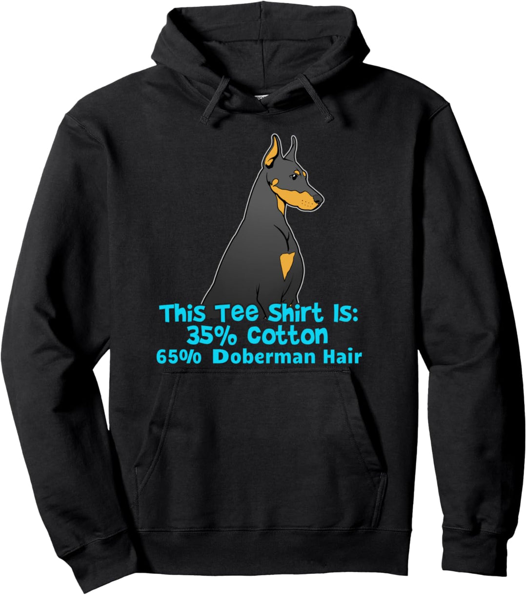 Lustiges Dobermann-Geschenk Dobermann-Pinscher-Haar Pullover Hoodie