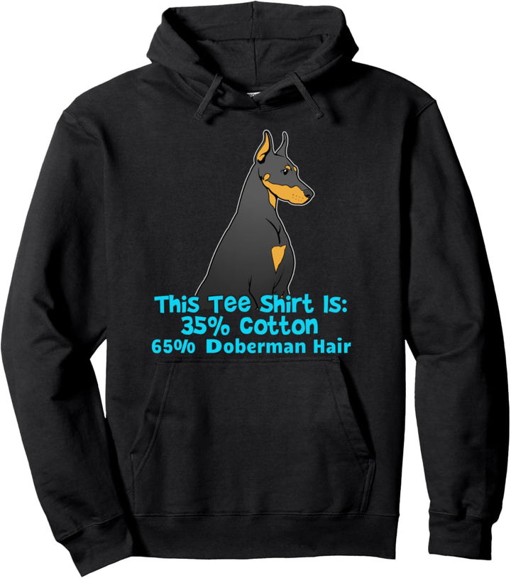 Lustiges Dobermann-Geschenk Dobermann-Pinscher-Haar Pullover Hoodie