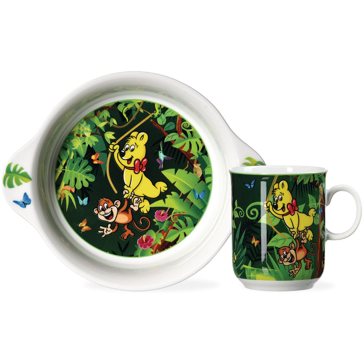 Kindergeschirr-Set HARIBO Jungle | 2-teilig | grün, Jungle