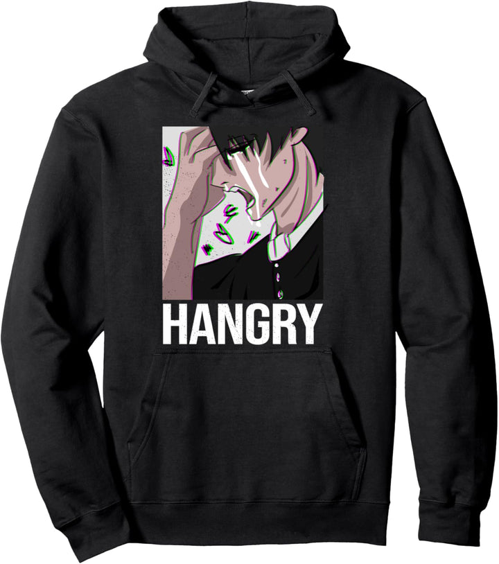 Hangry Anime Sad Boy Eboy Egirl Soft Grunge Aesthetic Pullover Hoodie
