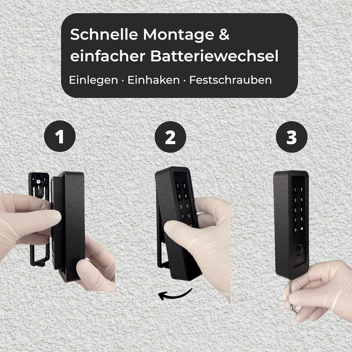 Generisch Wandhalterung kompatibel mit Nuki Keypad 2 – Diebstahlschutz-Abdeckung mit Torx-Sicherheit
