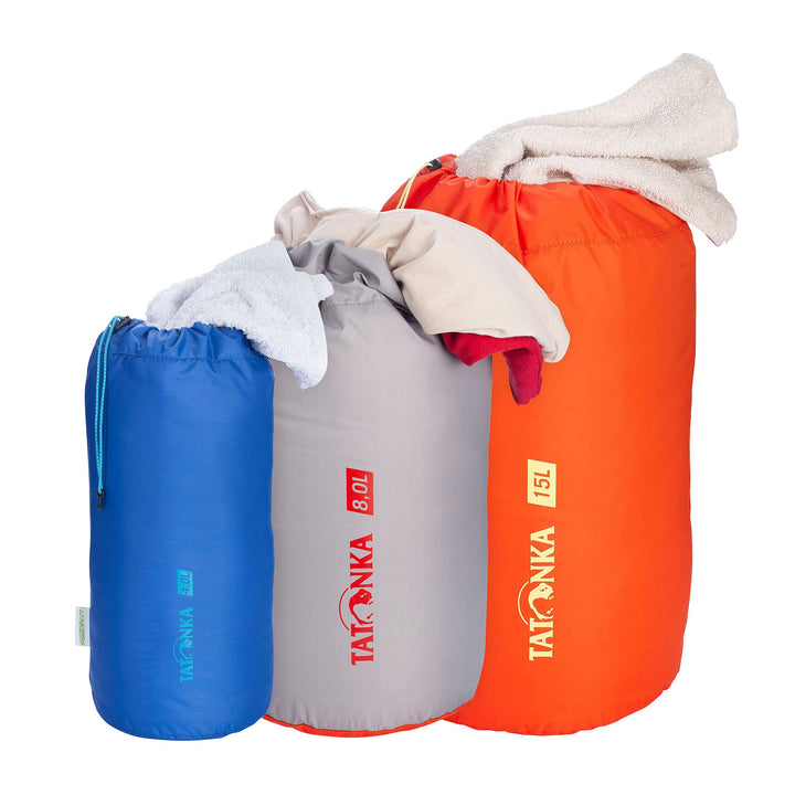 Tatonka Stuff Bag Set III Aufbewahrungstasche Set (4L / 8L / 15L) Grey / Red / Blue, Set (4L / 8L /