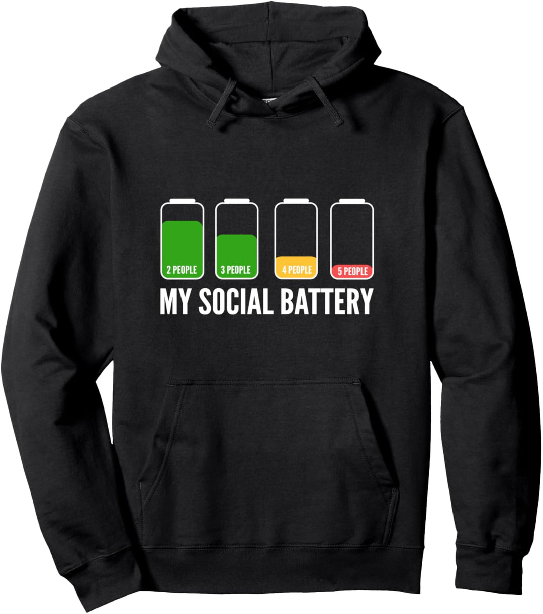 Meine soziale batterie Schüchtern Pullover Hoodie