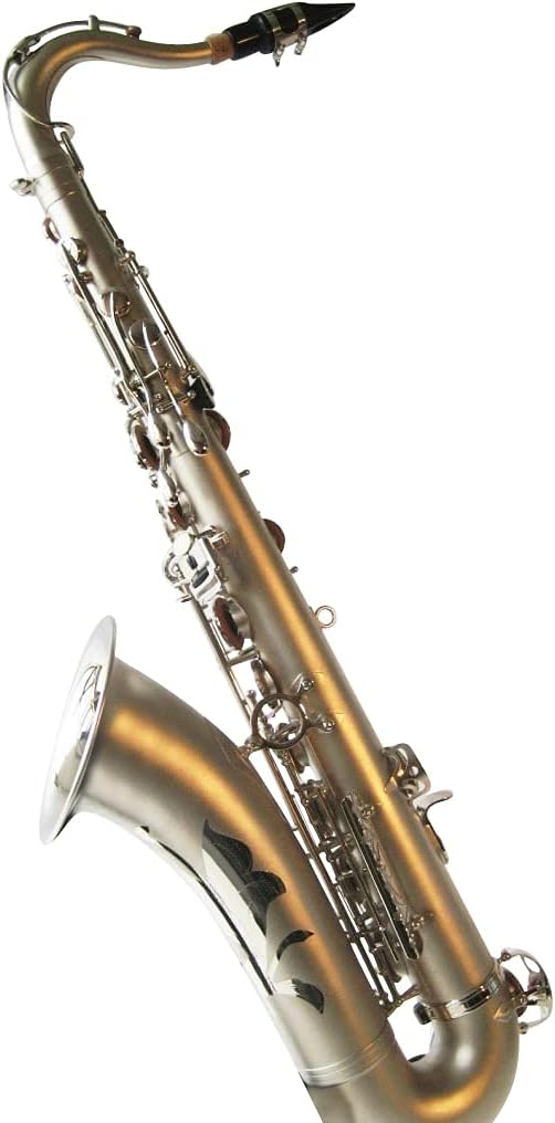 Original SYMPHONIE WESTERWALD Design Tenorsaxophon Tenor Saxophon, Matt Nickel, inkl. Luxus-Hartscha