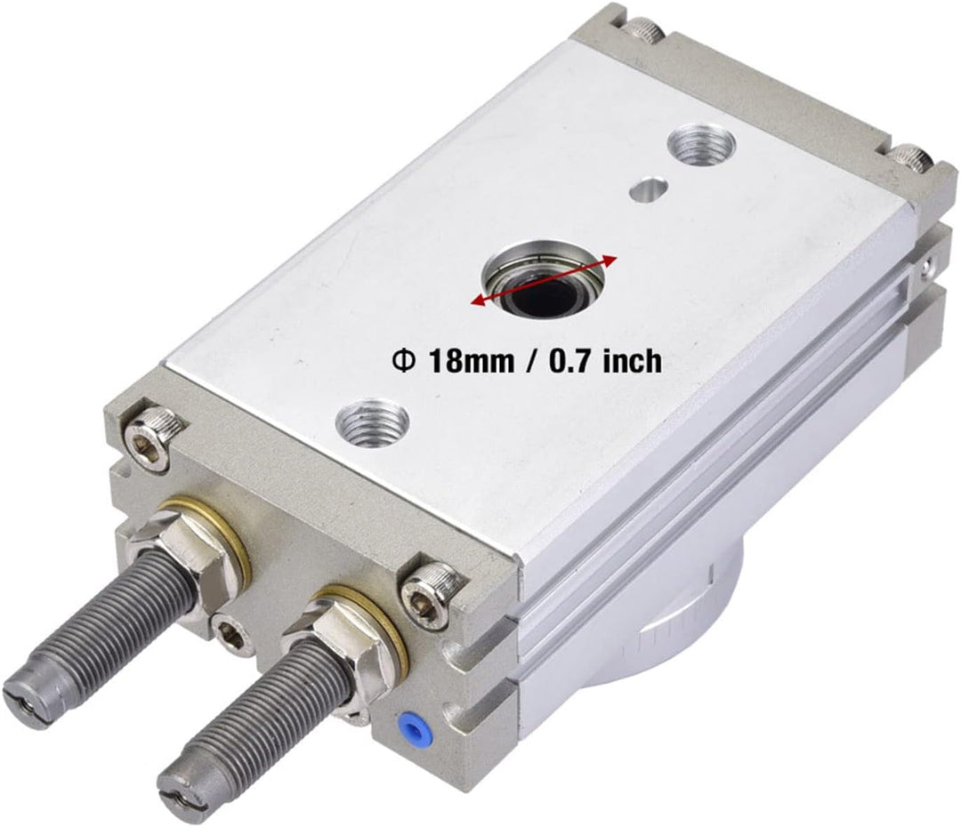 180 Grad Drehbarer Pneumatischer Luftzylinder MSQB-20R mit Puffer-Präzisions-Pneumatikzylinder 0.1-1