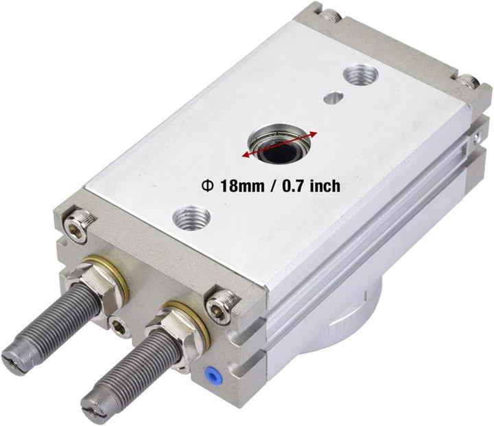 180 Grad Drehbarer Pneumatischer Luftzylinder MSQB-20R mit Puffer-Präzisions-Pneumatikzylinder 0.1-1