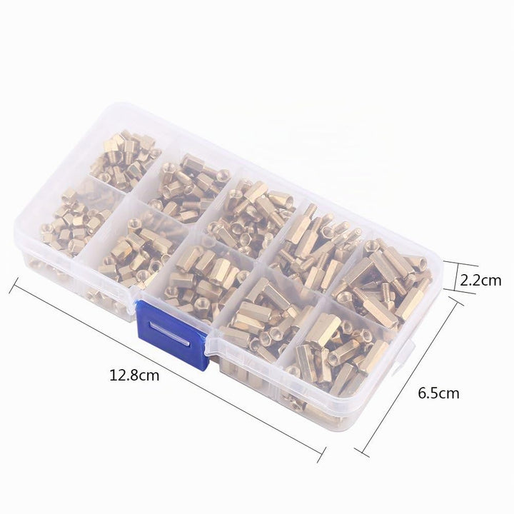 300pcs M3 Abstandshalter Distanzhülse Schrauben Messing StandOff Männliche Weibliche Hexe Spacers Fü
