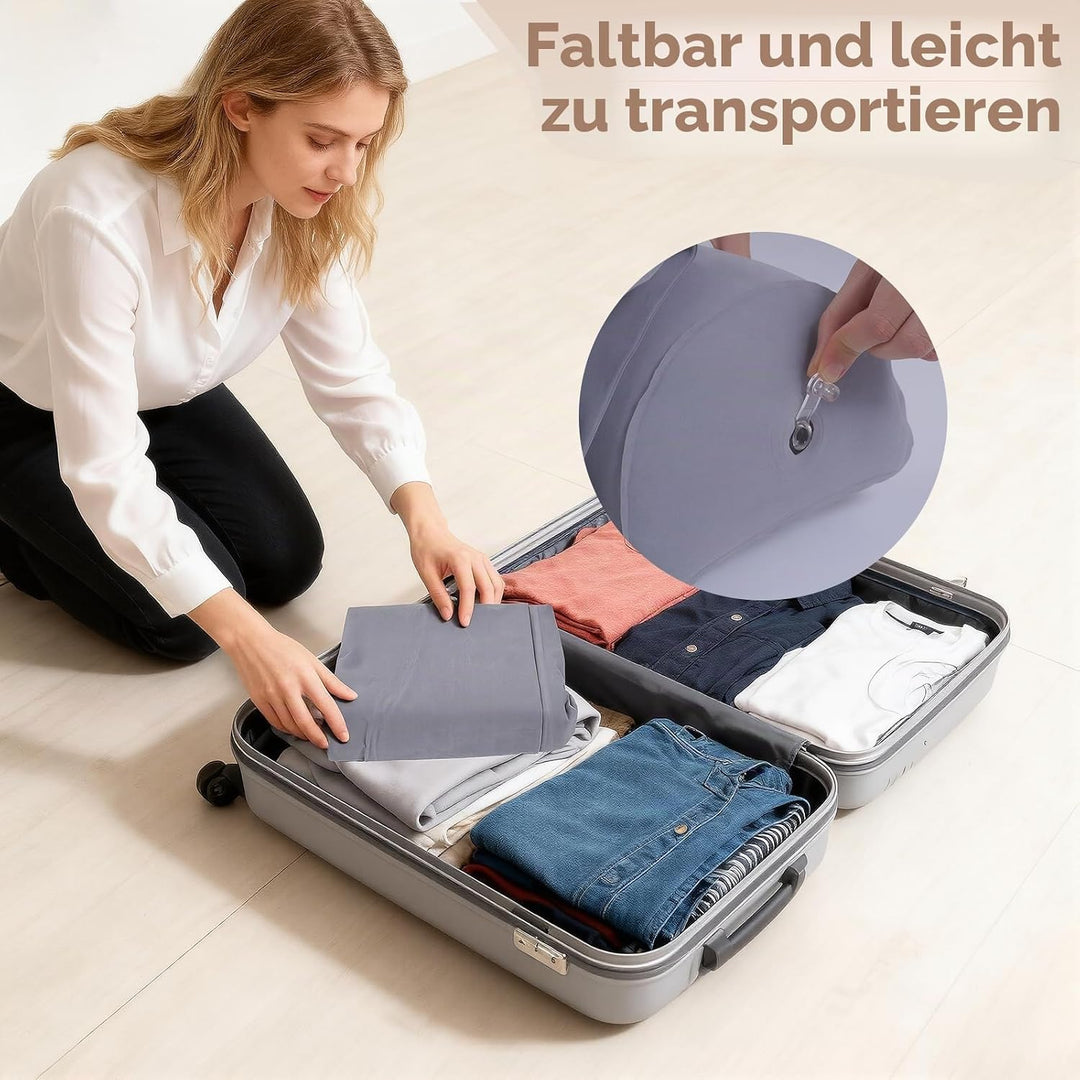 Vinteky Aufblasbarer Rausfallschutz, 148cm Tragbares Faltbares Bettgitter für Kinder&amp;Baby, Rausfalls