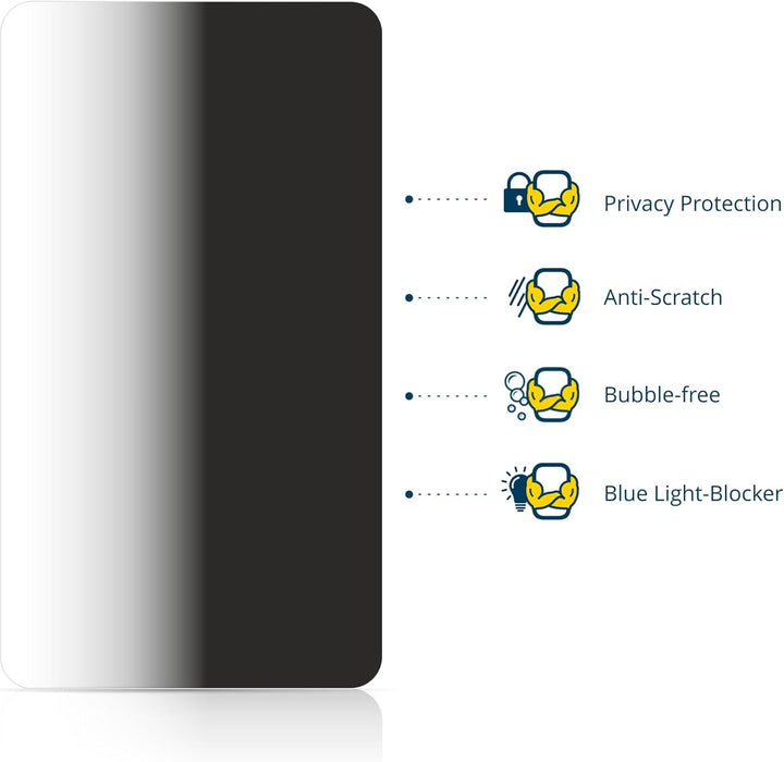BROTECT Anti-Spy Blickschutzfolie für HP Envy x360 13-bfxxx Privacy Screen Protector [Displayschutz-