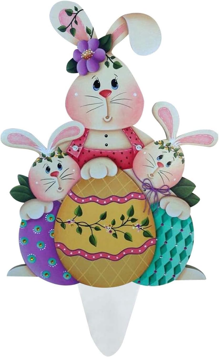 Osterhase Osterdeko Hase Gartendeko Figur Vintage Deko Frühling Gartendeko Metall Ostereier Osterdek