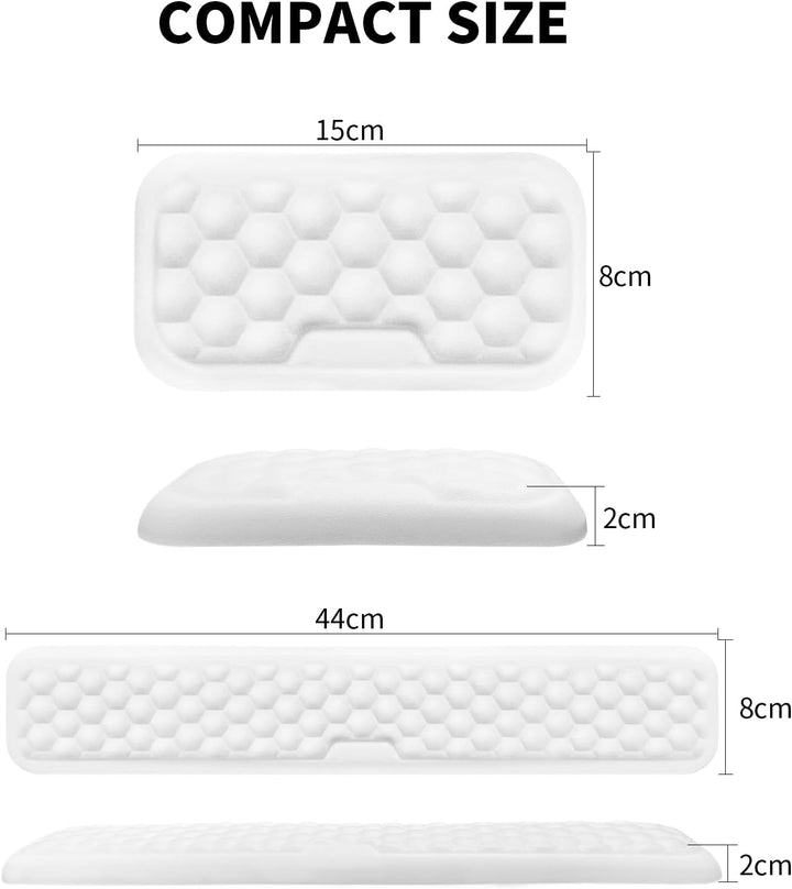 Giecy Handballenauflage Tastatur und handgelenkauflage Maus,Memory-Schaum ergonomisch Wrist Rest zur