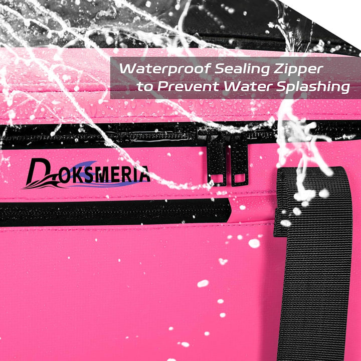 Paddle Board Cooler Wasserdicht, Super Capacity SUP Paddleboard Deck Cooler mit Schultergurt & 6 ela