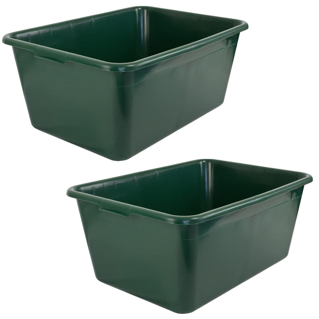 Petigi Wildwanne Futterwanne Mörtelwanne Kunststoffwanne Wassertrog Wasserbehälter 65 L / 90 L Grün