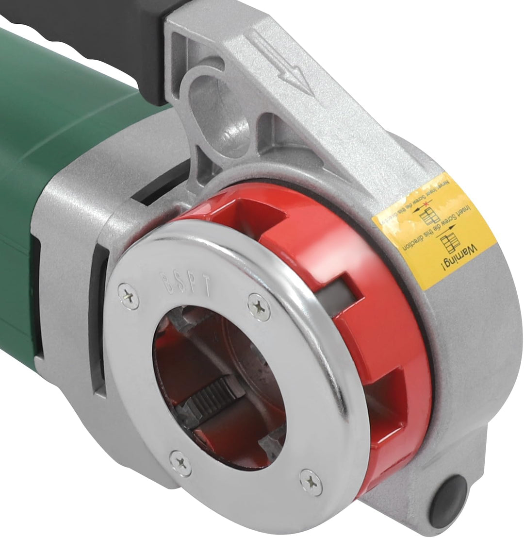 2300W Tragbare Gewindeschneidmaschine, Elektrischer Rohreinfädler für Rohre mit Tragetasche, 6 Matri