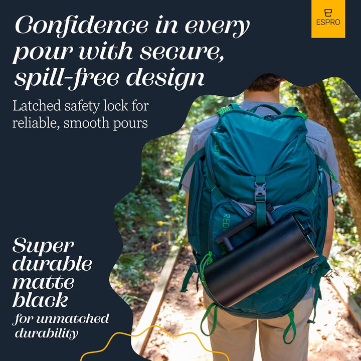 ESPRO – P6 French Press – doppelwandiger, isolierter Kaffee- und Teebereiter aus Edelstahl, 32 Unzen