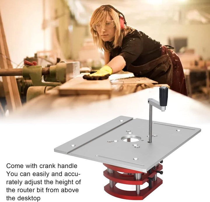INCRA Mast R Lift-II Oberfräsenlift, Aluminiumlegierung, Manuelles Heben, Oberfräsen-Hebesystem-Set,