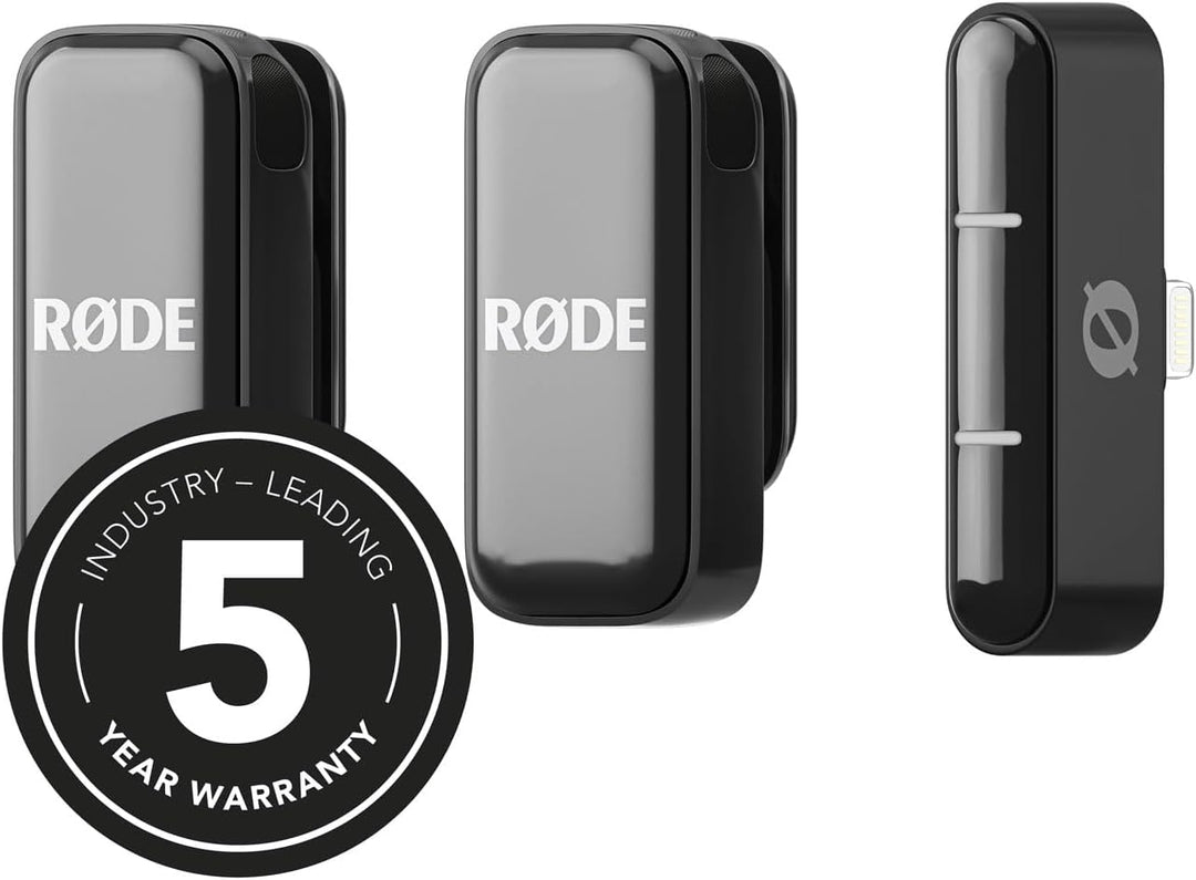 Rode Wireless Micro Drahtloses Mikrofon-System Light-ning für iOS Smartphones mit keepdrum Mikrofase