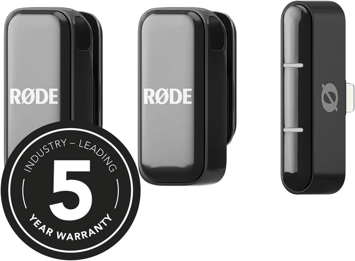 Rode Wireless Micro Drahtloses Mikrofon-System Light-ning für iOS Smartphones mit keepdrum Mikrofase