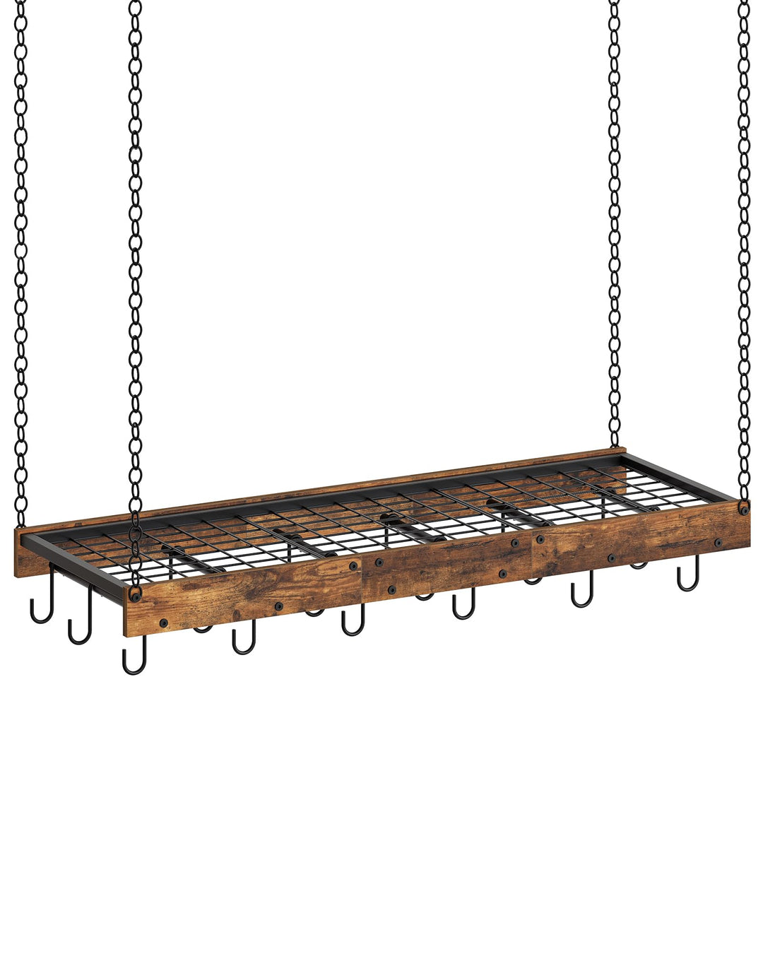 CHOEZON Küchenregal hängend, 90 cm, Küchenregal hängend, Topfregal, Aufbewahrungsregal, rustikale No