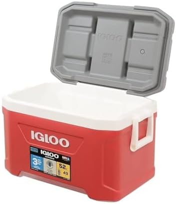 IGLOO Outdoor Latitude 52 Kühlbox 49 Liter Rot, 49 Liter Rot