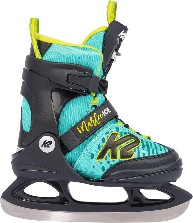 K2 Skates Mädchen Schlittschuhe Marlee Ice, turquise - yellow, 25G0210 M (EU: 32-37 / UK: 13-4 / US: