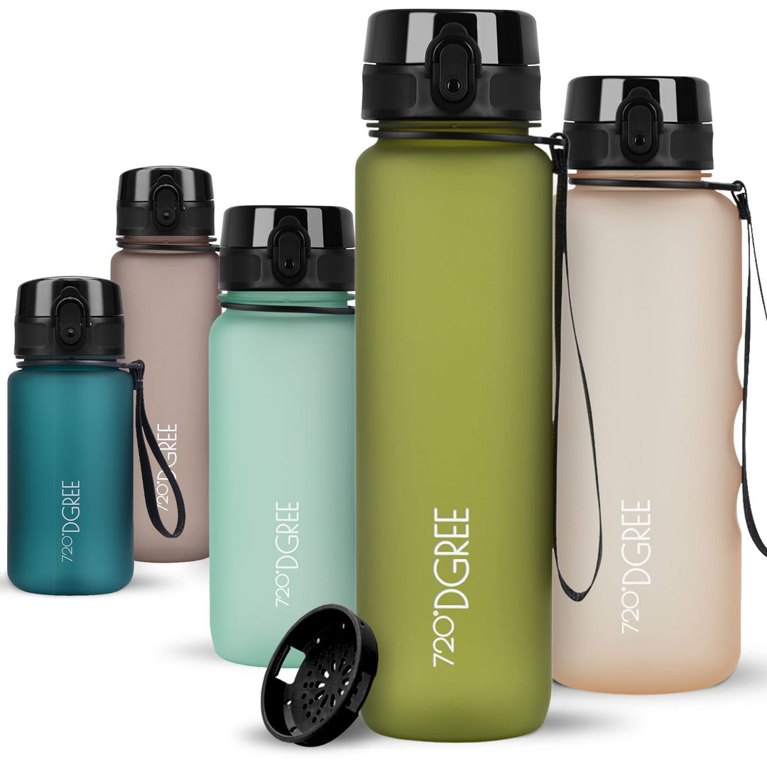 720°DGREE Trinkflasche “uberBottle“ +Sieb - 350ml, 500ml, 650ml, 1000ml, 1,5l, 2l - BPA-Frei - Wasse