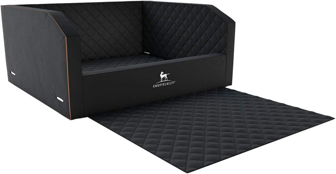Knuffelwuff Cargo Hundebox Auto Kofferraum Schutz Hundetransportbox Transportbox Hund Schwarz 100 x