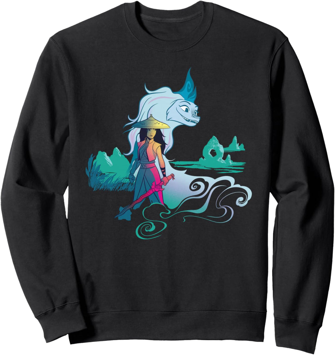 Disney Raya and the Last Dragon Watercolor Sweatshirt