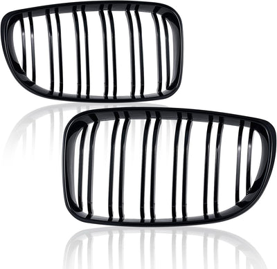 TOPTHAN E81 E82 Nieren Schwarz Kühlergrill Streifen E87 Kühlergrill für BMW 1er E88 Nieren Schwarz E