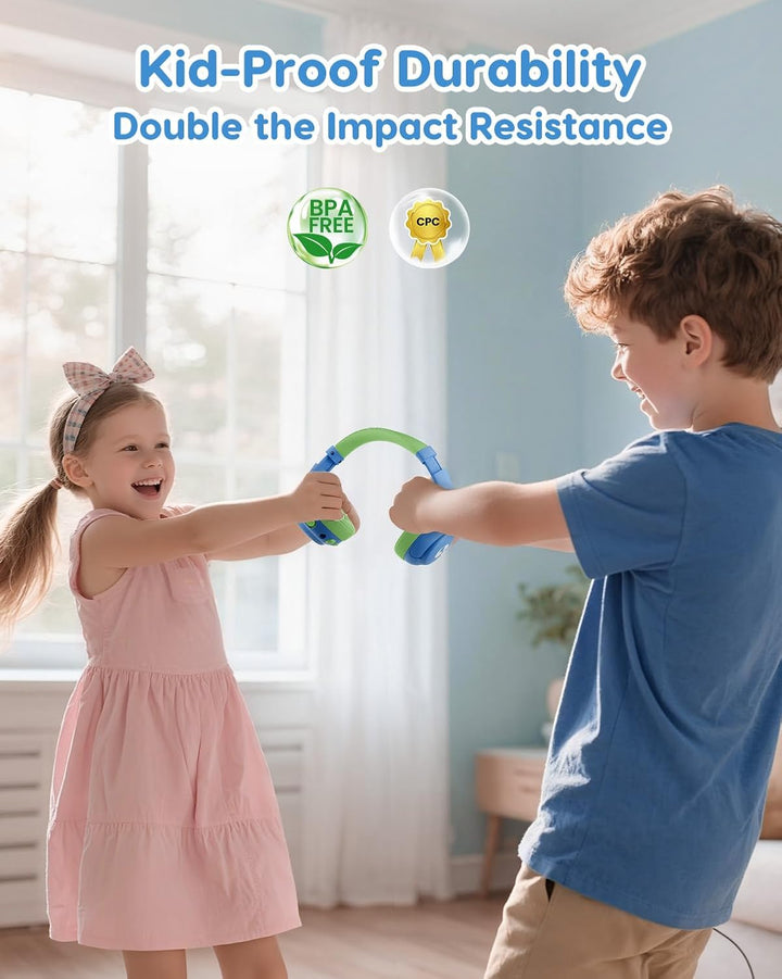 awatrue Bluetooth Kopfhörer Kinder, 85dBA Sicheres Volumen, Bluetooth 5.4, BPA Frei/CPC Zertifiziert