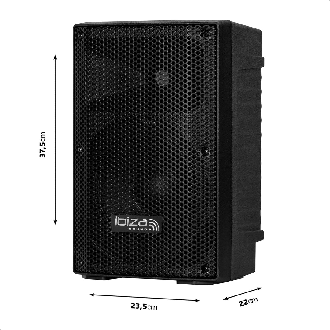 Ibiza - XTK8A-MKII - Aktiver 8"/20cm SONO-Lautsprecher - 25mm Kompressionshochtöner - Bassreflexsyst