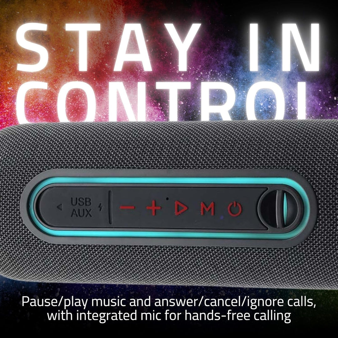 Nedis Bluetooth-Lautsprecher - max. Batteriespielzeit: 4 Std - Handgerät - 30 W - Stereo - Eingebaut