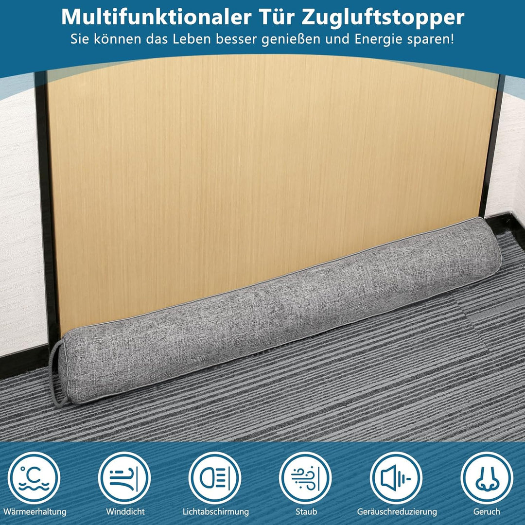 HooTown Zugluftstopper für türen, 92cm Schwerer Zugluftstopper tür Zugluftstopper Windstopper Türluf