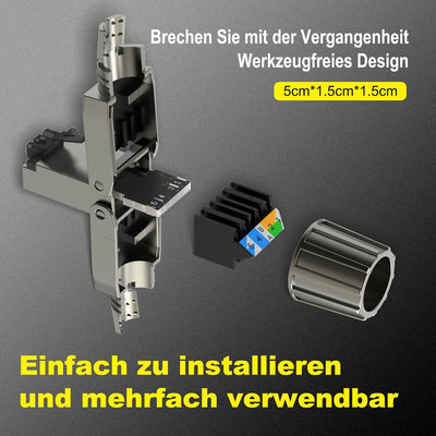 VCELINK RJ45 Stecker Werkzeuglos Cat 7 Cat6a, Netzwerkstecker POE++, Cat 7 Stecker 10 Gbps 600MHz Ge