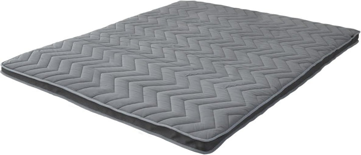 EMOOR Japanische Wollmischung Gepolsterte Futonmatratze GOMA 180 x 202 cm Grau (Fest), Urethan Zwick
