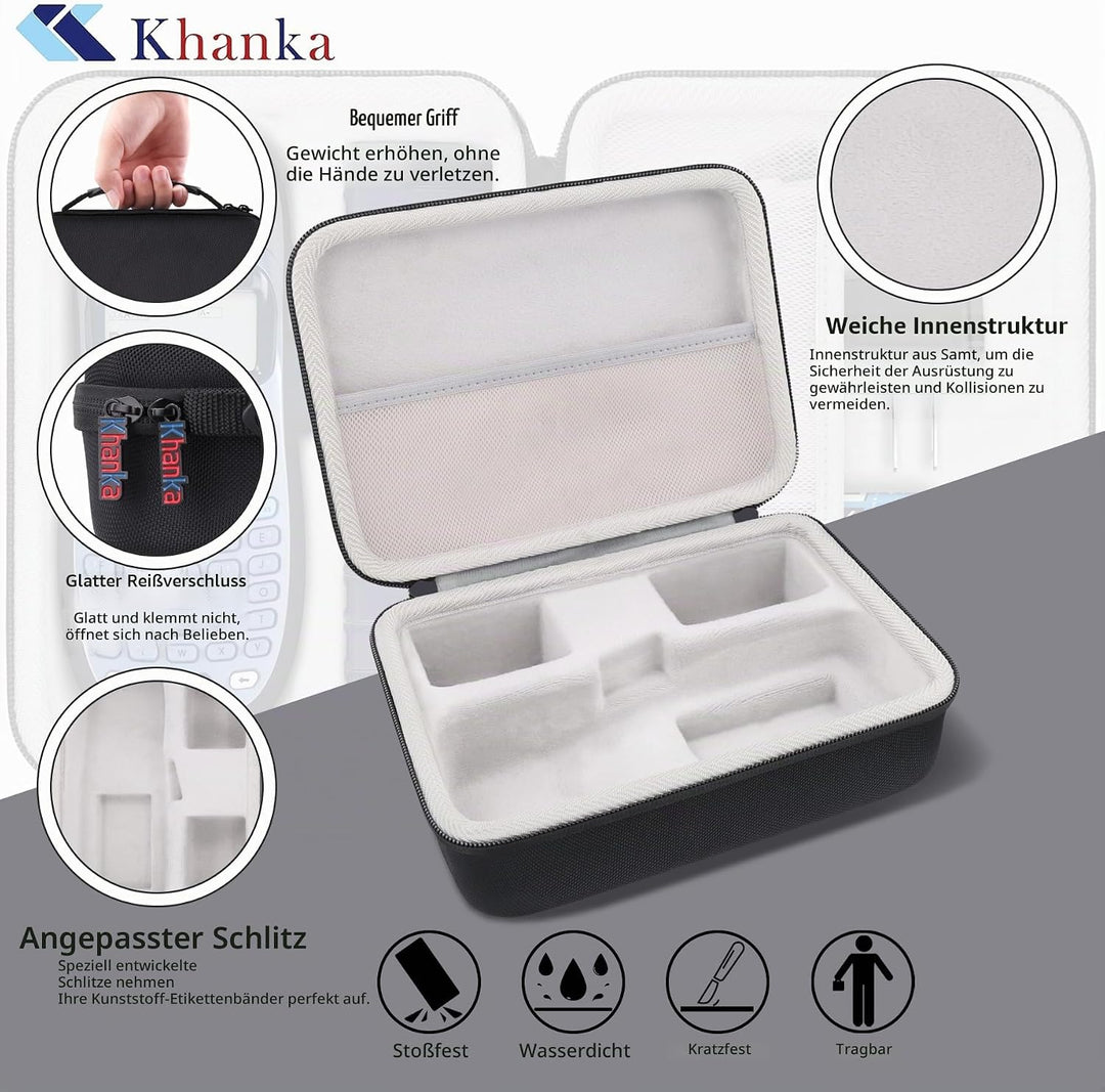 Khanka (Nur Tasche) Hart Tasche Case für Dymo LetraTag LT-100H/ LT-100H+ Plus/LetraTag XR Beschriftu