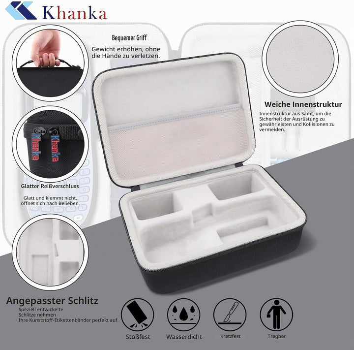 Khanka (Nur Tasche) Hart Tasche Case für Dymo LetraTag LT-100H/ LT-100H+ Plus/LetraTag XR Beschriftu
