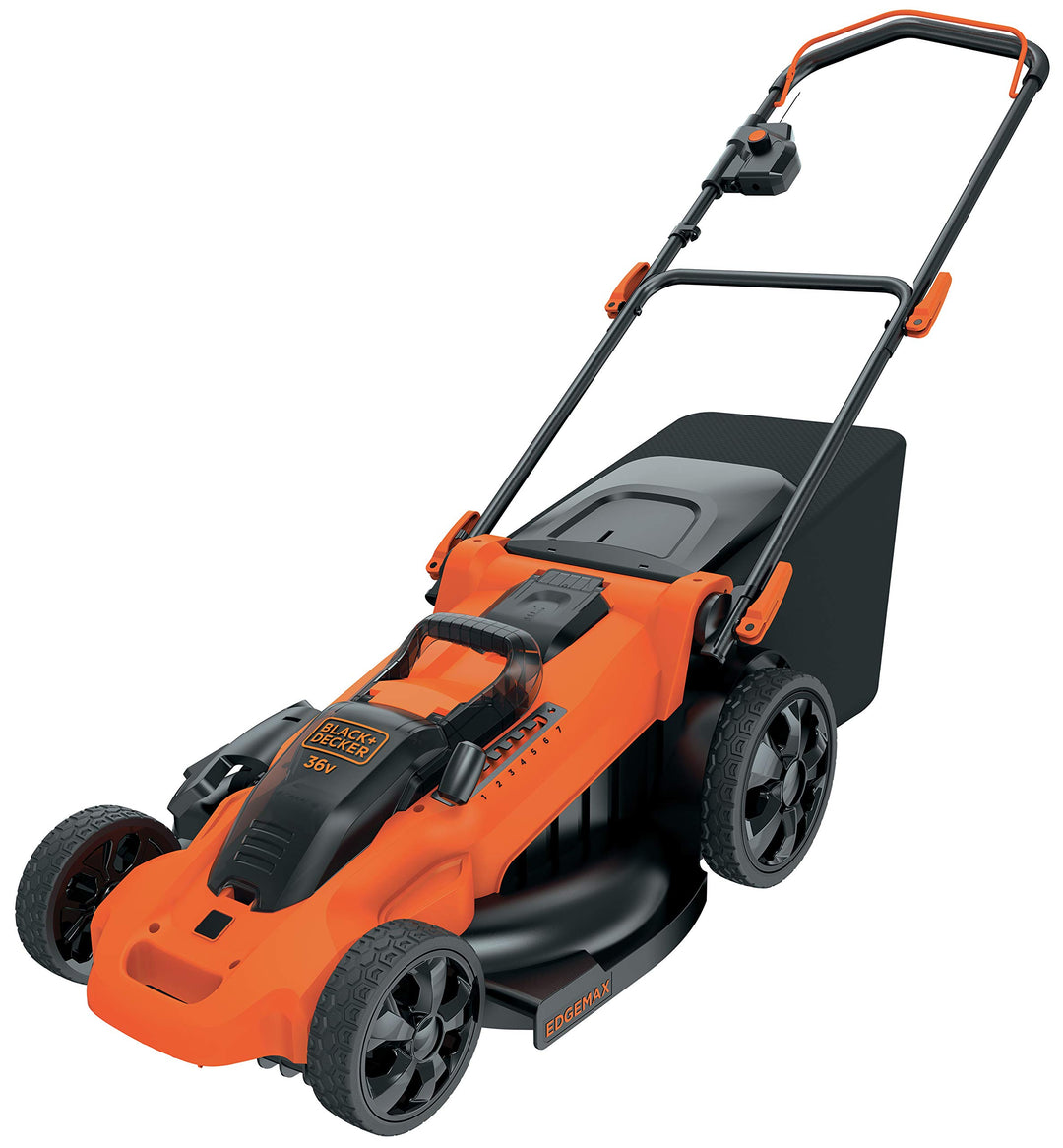 Black+Decker 3-in-1 Akku-Rasenmäher (mit Autosense 36V, 48 cm Schnittbreite, für mittlere und grosse