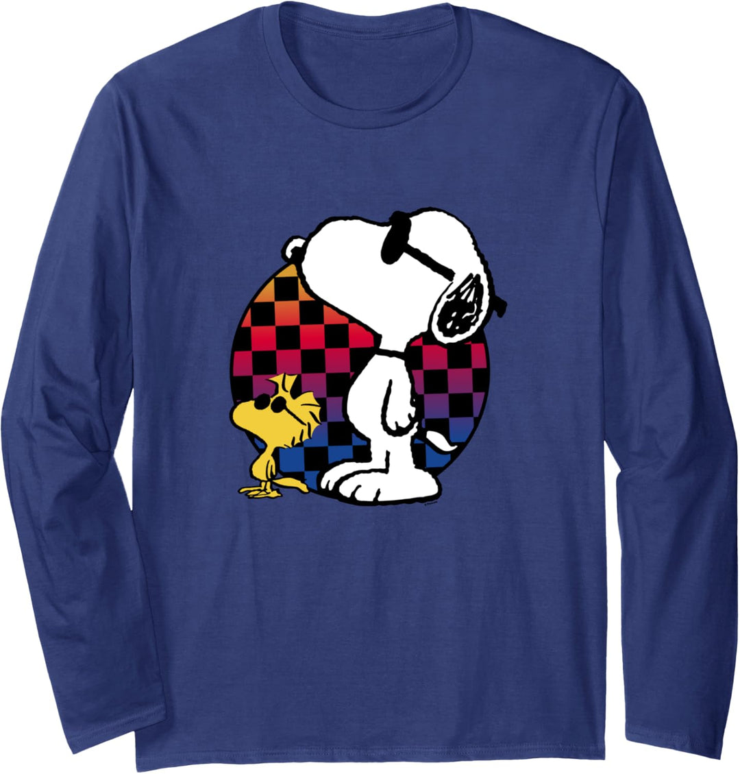 Peanuts - Snoopy Checkered Rainbow Langarmshirt