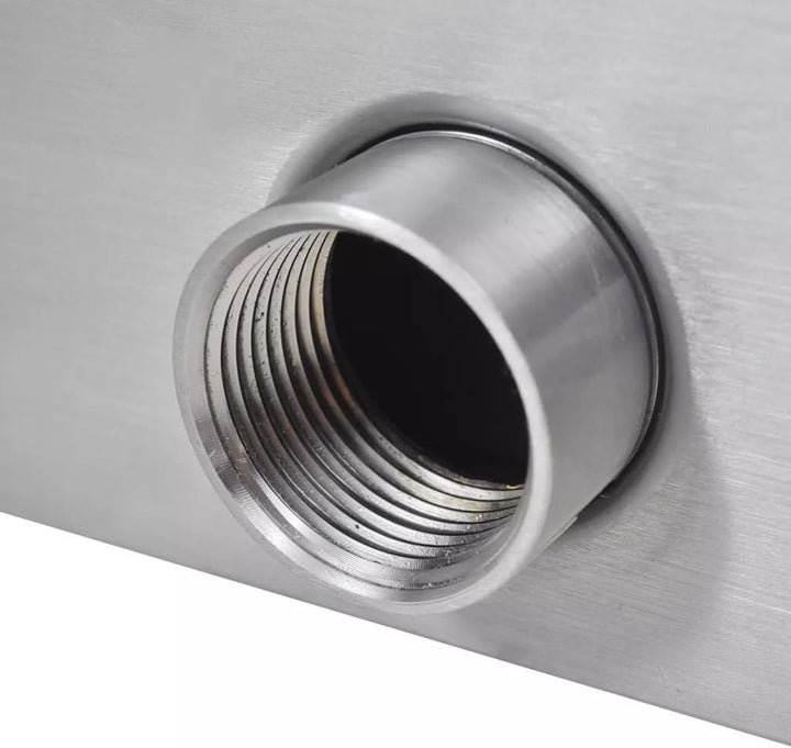 yorten Rechteckige Wasserfall Wasserfont?ne Dekorativ Pool-Font?ne aus Edelstahl 30 x 11,5 x 8 cm (B