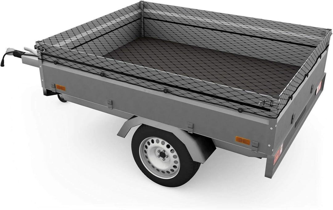 Caretec Anhängernetz 2,00 x 3,00 m Gepäcknetz Abdecknetz zur Ladungssicherung Netz Sicherung Pkw Anh