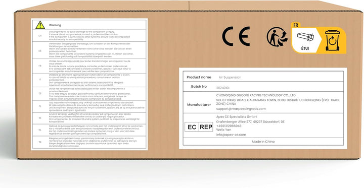 maXpeedingrods Federbein Luftfederung für S Klasse W220 1998-2006 2203202438 2203205113 Vorne Stossd