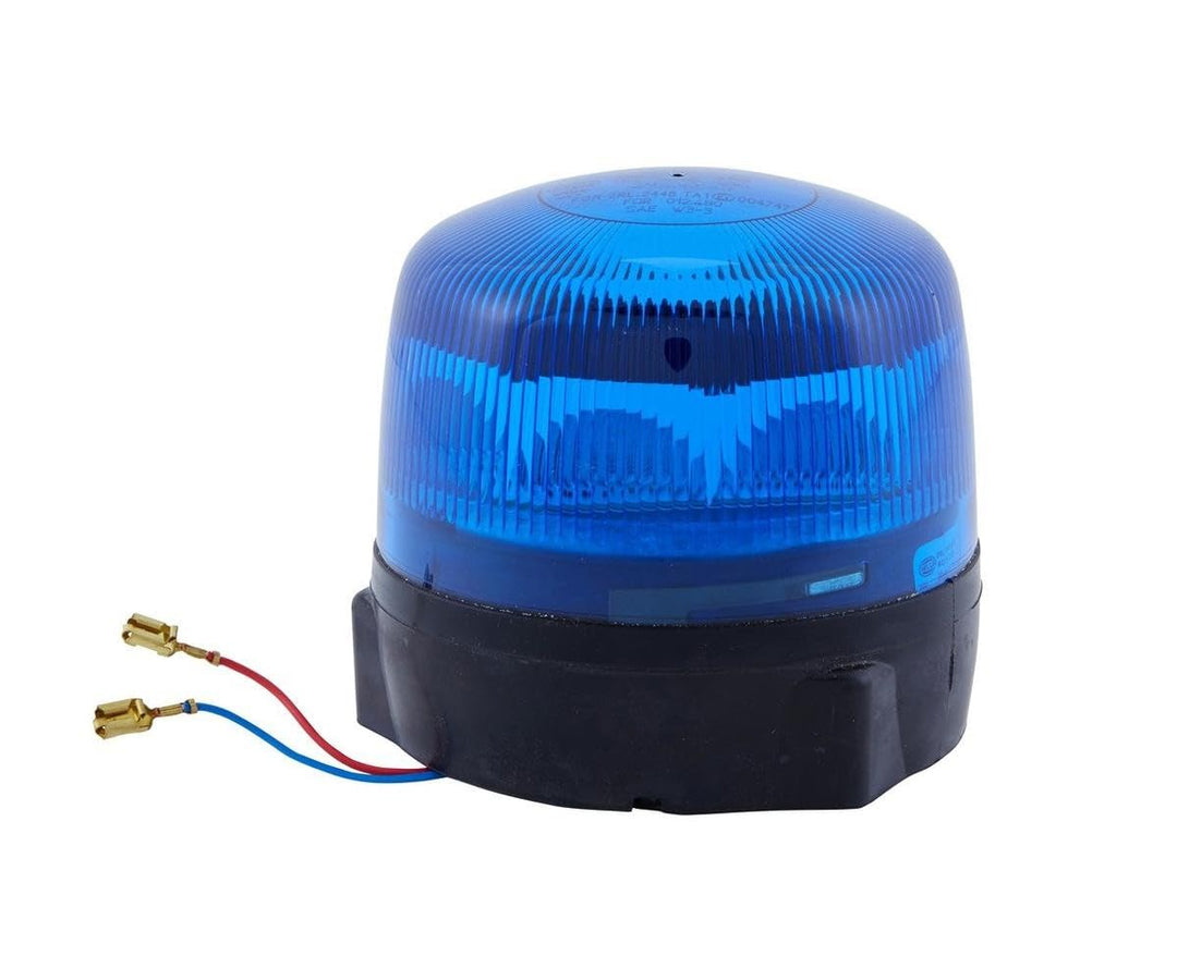 HELLA - LED-Rundumkennleuchte - RotaLED - 12/24V - blau - geschraubt - Kabel: 200mm - Menge: 1 - 2RL